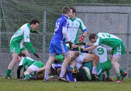 Action from the inaugural Colman Kerr Charity Match.