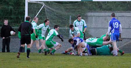 Action from the inaugural Colman Kerr Charity Match.