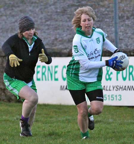 Action from the inaugural Colman Kerr Charity Match.