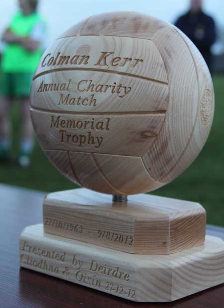 Action from the inaugural Colman Kerr Charity Match.