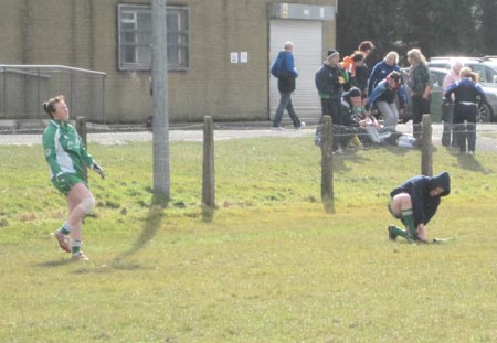 Aodh Ruadh ladies at the Killeavy 7s.