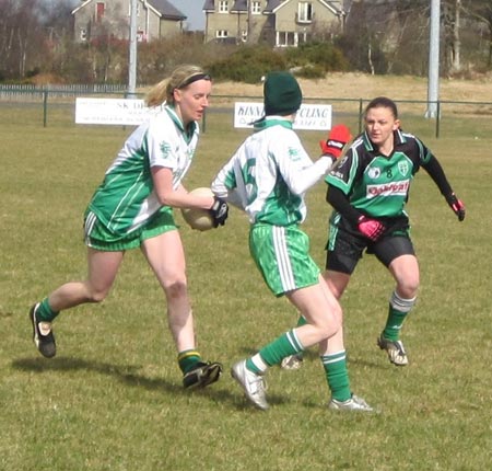 Aodh Ruadh ladies at the Killeavy 7s.