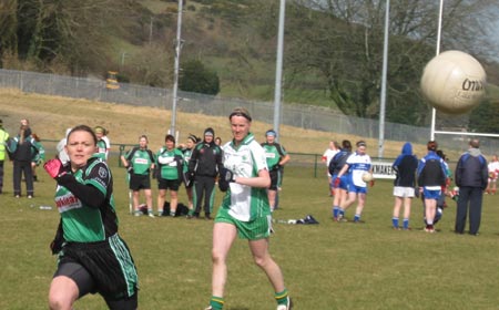 Aodh Ruadh ladies at the Killeavy 7s.