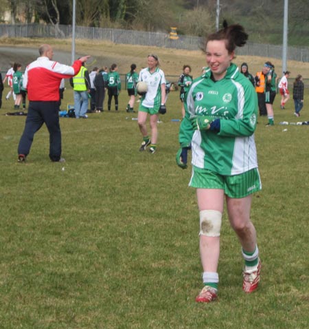 Aodh Ruadh ladies at the Killeavy 7s.