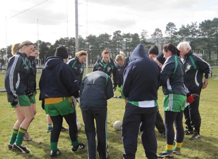 Aodh Ruadh ladies at the Killeavy 7s.