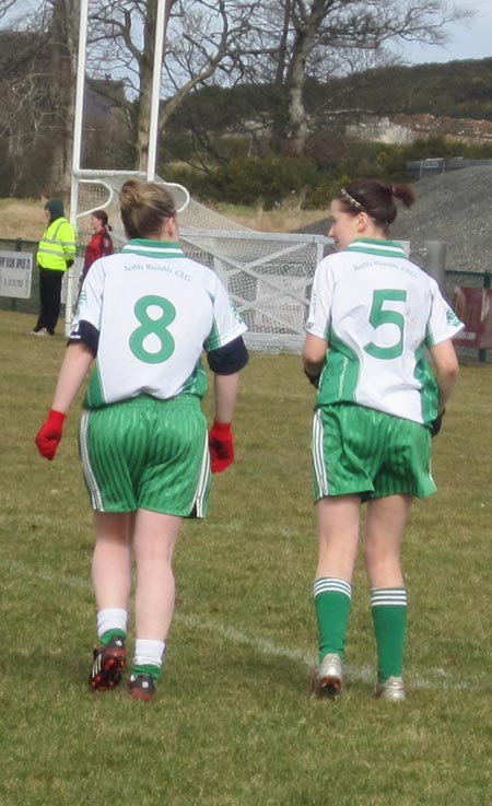 Aodh Ruadh ladies at the Killeavy 7s.