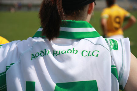 Action from the Aodh Ruadh v Naomh Columba intermediate championship clash.