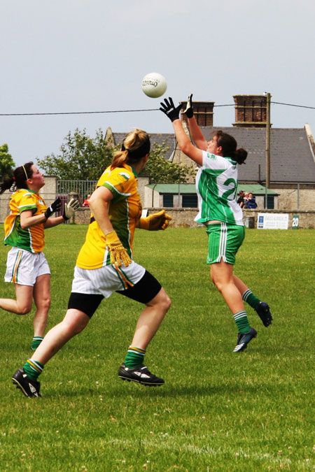 Action from the Aodh Ruadh v Naomh Columba intermediate championship clash.