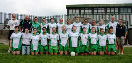 Action from the Aodh Ruadh v Naomh Columba intermediate championship clash.