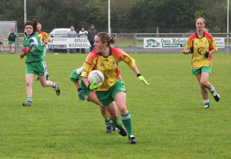 Action from the Ladies Intermediate Final.