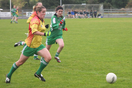 Action from the Ladies Intermediate Final.