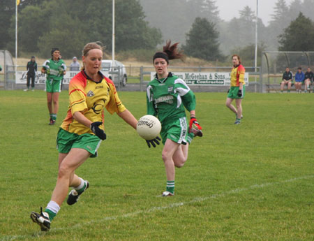 Action from the Ladies Intermediate Final.