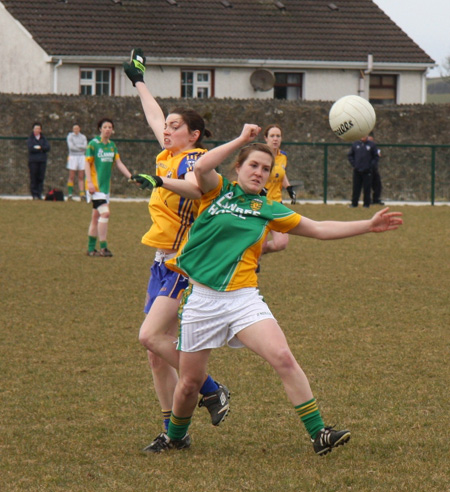 Donegal v Clare in the Ladies NFL.