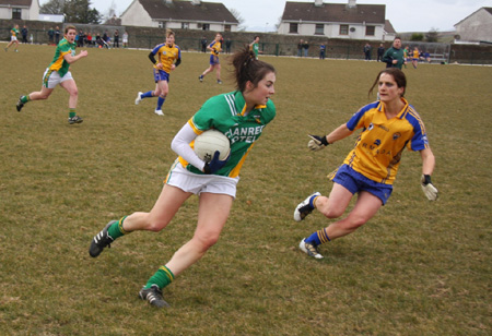 Donegal v Clare in the Ladies NFL.