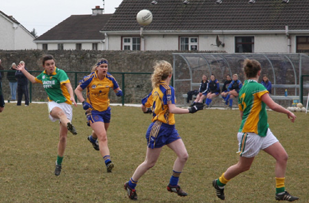 Donegal v Clare in the Ladies NFL.