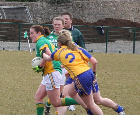 Donegal v Clare in the Ladies NFL.