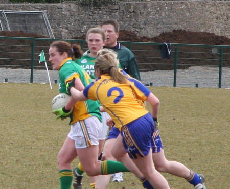 Donegal v Clare in the Ladies NFL.