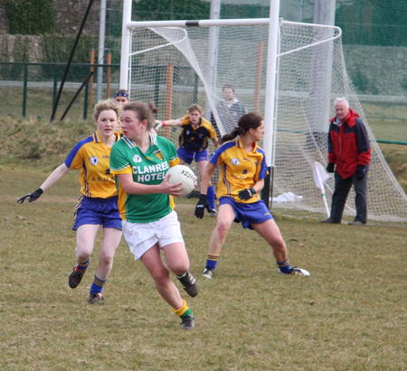 Donegal v Clare in the Ladies NFL.