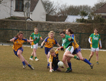 Donegal v Clare in the Ladies NFL.