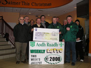 Aodh Ruadh Lotto Winner.