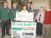 Aodh Ruadh Lotto Winner.