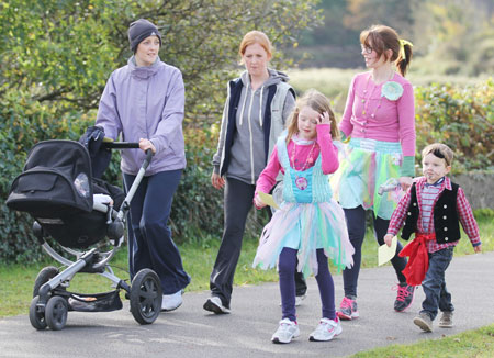 Shots from the Kilometres for kids fund-raiser at the Mall park.