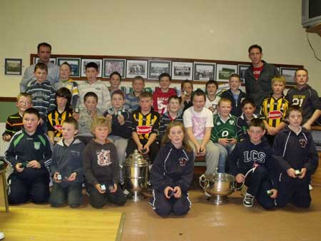 Under 12 Fermanagh league winners with John Rooney (manager) Peter Horan (selector) and Michael Fennelly.