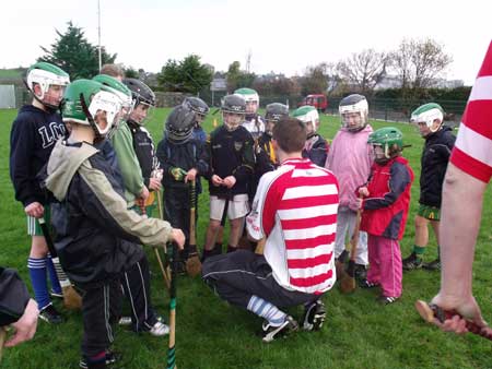 A captive audience Michael with the under 8s.