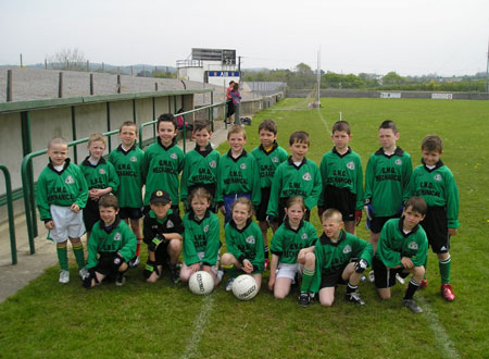 The Naomh Bríd 'A' team which took part in the Michael Shannon Under 10 tournament in Ballyshannon last Saturday.