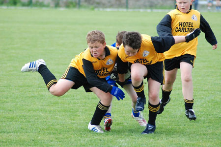 Action from the Erne Gaels v Kilcar game.