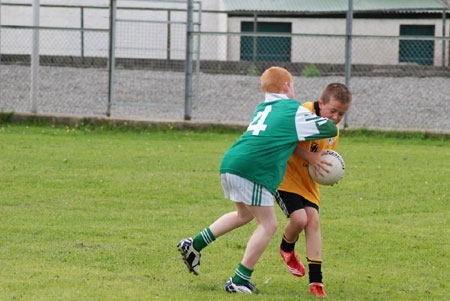 Action from the Bundoran v Saint Naul's game.