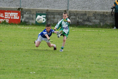 Action from the Aodh Ruadh v Naomh Chonaill game.