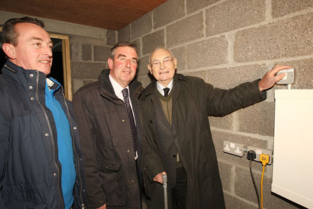 Scenes from turning on of the lights in Pirc Aoidh Ruaidh.