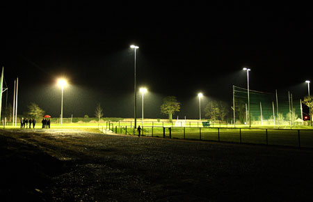 Scenes from turning on of the lights in Pirc Aoidh Ruaidh.