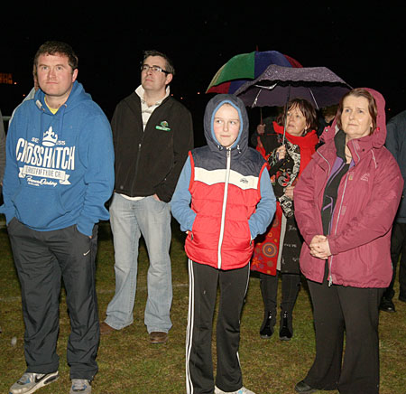 Scenes from turning on of the lights in Pirc Aoidh Ruaidh.