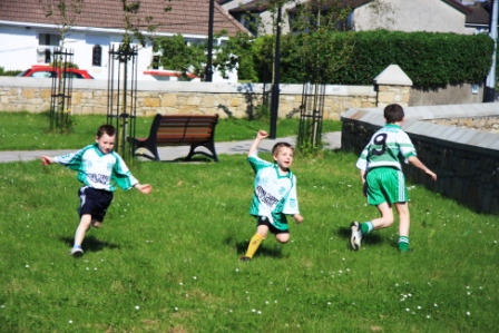 Action from the official opening of P�irc Aoidh Ruaidh.