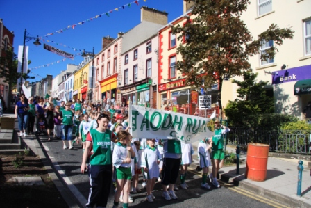 Action from the official opening of Pirc Aoidh Ruaidh.