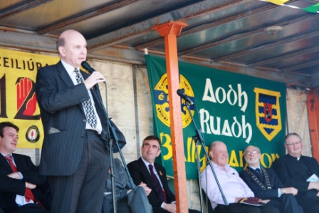 Action from the official opening of Pirc Aoidh Ruaidh.