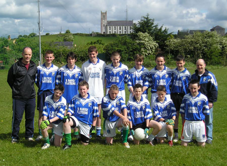 The Devenish team from Garrison, County Fermanagh which took part in the PJ Roper Under 16 tournament in Ballyshannon last Saturday.