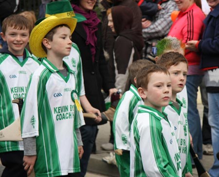 Aodh Ruadh in the Ballyshannon Saint Patrick's parade.