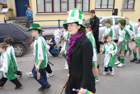 Aodh Ruadh in the Ballyshannon Saint Patrick's parade.