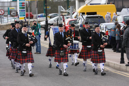 Aodh Ruadh take part in the 2011 Saint Patrick's Day parade.