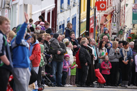 Aodh Ruadh take part in the 2011 Saint Patrick's Day parade.