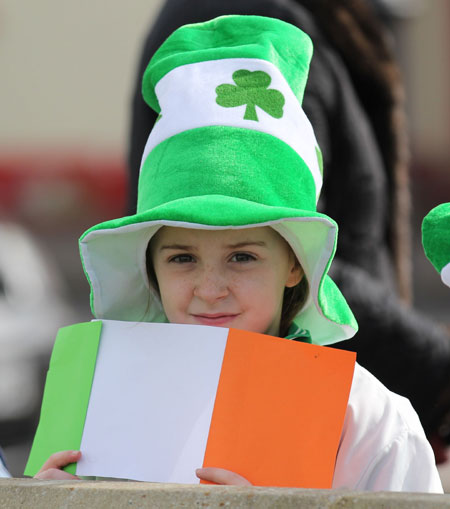 Aodh Ruadh take part in the 2012 Saint Patrick's Day parade.