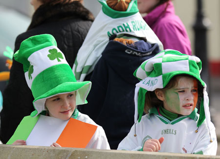 Aodh Ruadh take part in the 2012 Saint Patrick's Day parade.