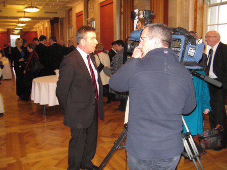 Reception for Tom Daly at Stormont.