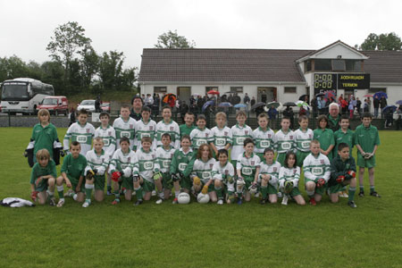 The Aodh Ruadh team before the under 12 county final.
