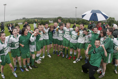 Aodh Ruadh players celebrate.