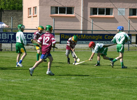 Action from the under 12 hurling blitz in Letterkenny.