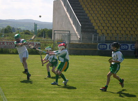 Action from the under 12 hurling blitz in Letterkenny.